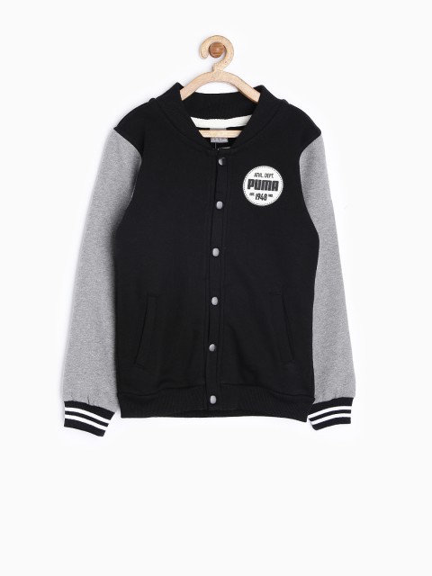 

PUMA Boys Black Regular Fit Sweatshirt