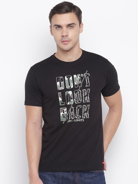 

OFF LIMITS Men Black Printed Round Neck T-shirt