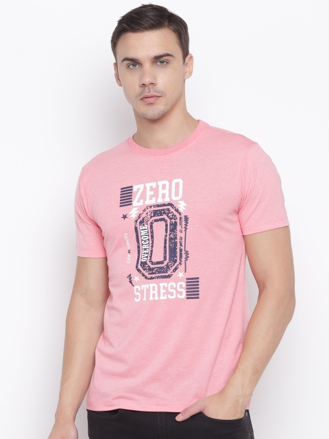 

OFF LIMITS Men Pink Printed Round Neck T-shirt