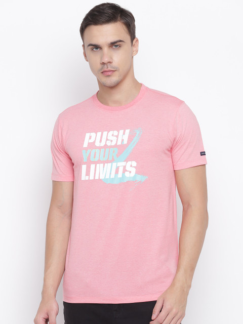 

OFF LIMITS Men Pink Printed Round Neck T-shirt