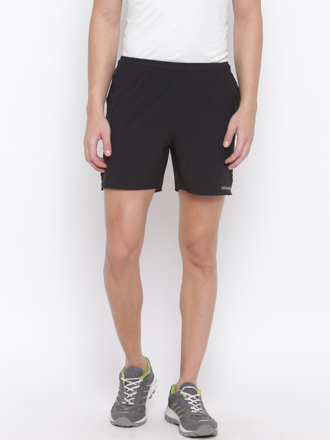 

OFF LIMITS Men Black Solid Regular Fit Sports Shorts