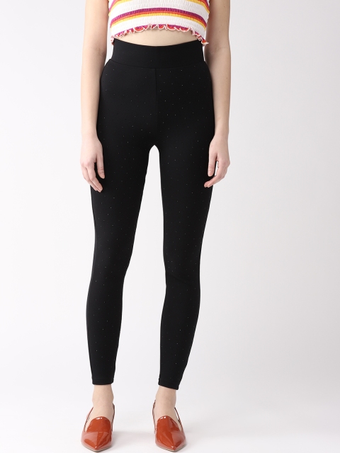 

Marks & Spencer Women Black Embellished Treggings