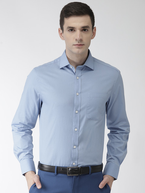 

Marks & Spencer Men Blue Regular Fit Solid Formal Shirt