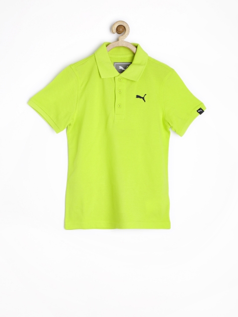 

PUMA Boys Lime Green Polo T-shirt