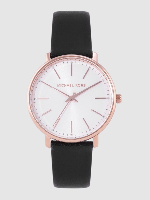 

Michael Kors Women White Pyper Analogue Watch MK2834