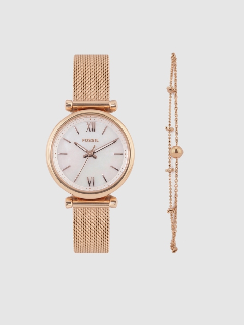 

Fossil Women Gold-Toned Analogue Watch ES4443SET