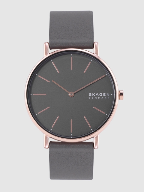 

SKAGEN Women Grey Signatur Genuine Leather Analogue Watch