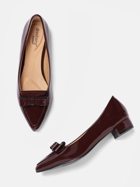 

DressBerry Women Maroon Solid Pumps