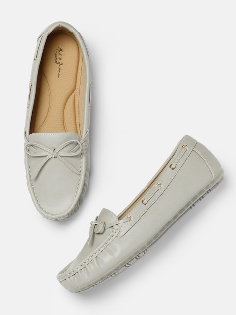 

Mast & Harbour Women Grey Solid Loafers
