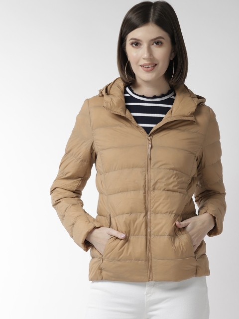 

Fort Collins Women Brown Solid Lightweight Padded Down Jacket