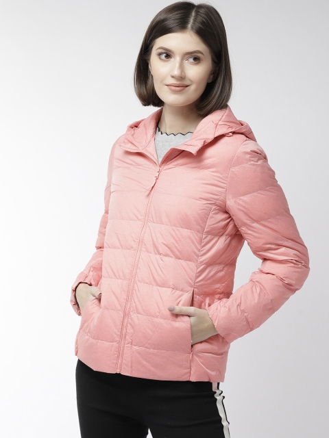

Fort Collins Women Pink Solid Lightweight Padded Down Jacket