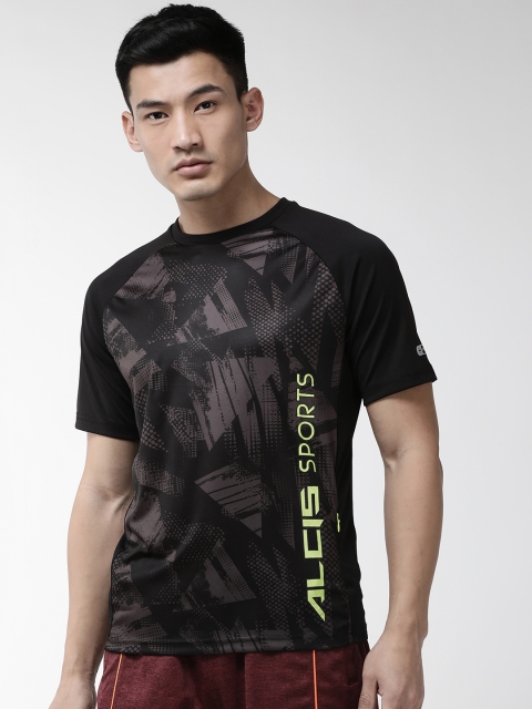 

Alcis Men Black Printed Round Neck T-shirt
