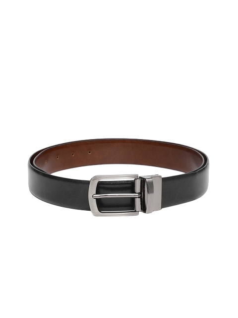 

BOXER Men Black Solid Reversible Italian Genuine Leather Belt BB2-01 B34