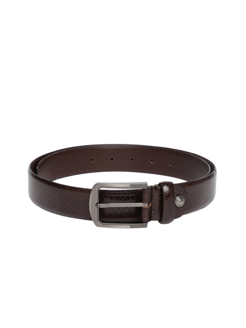 

BOXER Men Brown Textured Italian Genuine Leather Belt BB3-03 B44