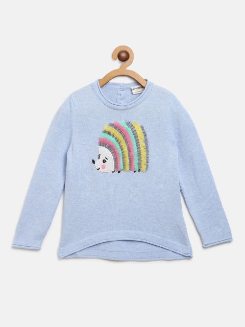 

LC Waikiki Girls Blue Applique Detail Pullover