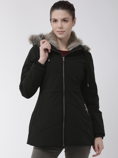 

Fort Collins Women Black Solid Lightweight Padded Jacket