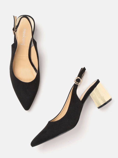 

DressBerry Women Black Solid Pumps
