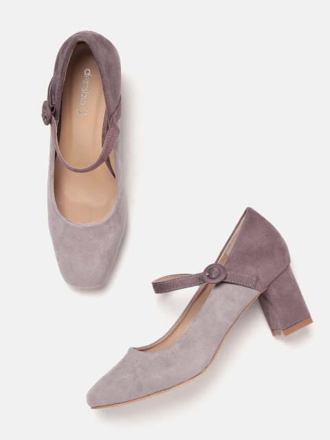 

DressBerry Women Mauve & Purple Colourblocked Mary Janes