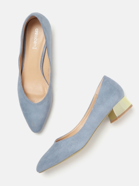 

DressBerry Women Blue Solid Pumps