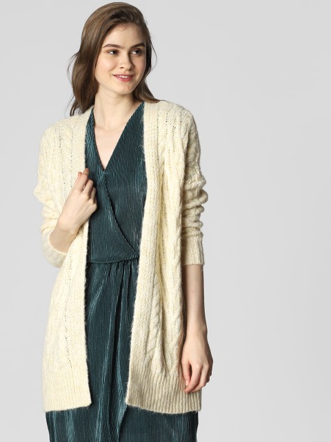 

Vero Moda Women Cream-Coloured Self Design Sweater