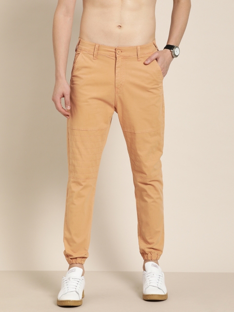 

Moda Rapido Men Beige Slim Fit Solid Joggers