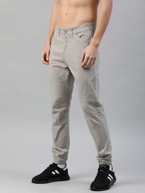 

HERE&NOW Men Grey Regular Fit Solid Chinos Joggers