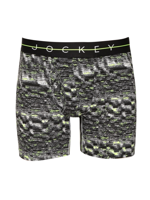 

Jockey Men Charcoal Grey & Black Printed Trunks NY03-0105-NYC01