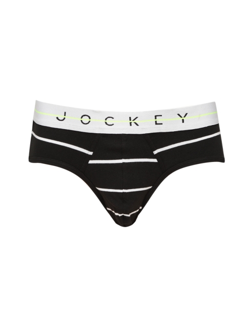 

Jockey Men Black & White Striped Briefs NY01-0105-NYC05