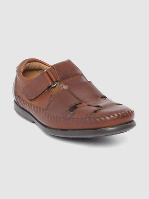 

Clarks Men Brown Leather Shoe Style Sandals