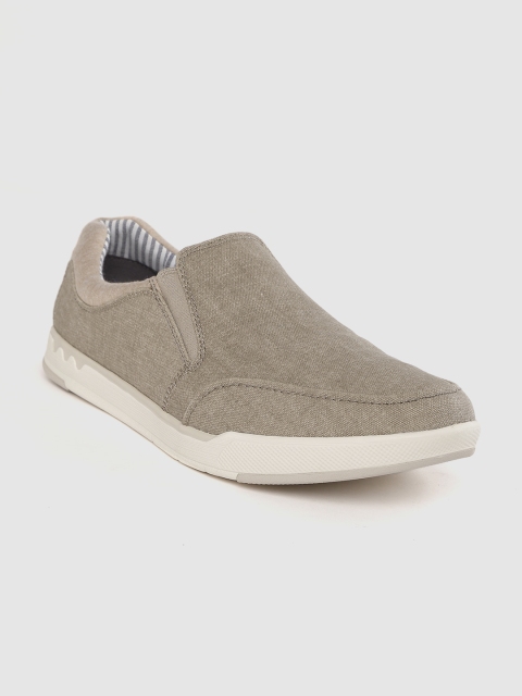 

Clarks Men Beige Slip-On Sneakers