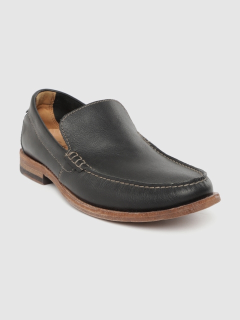 

Clarks Men Black Solid Loafers