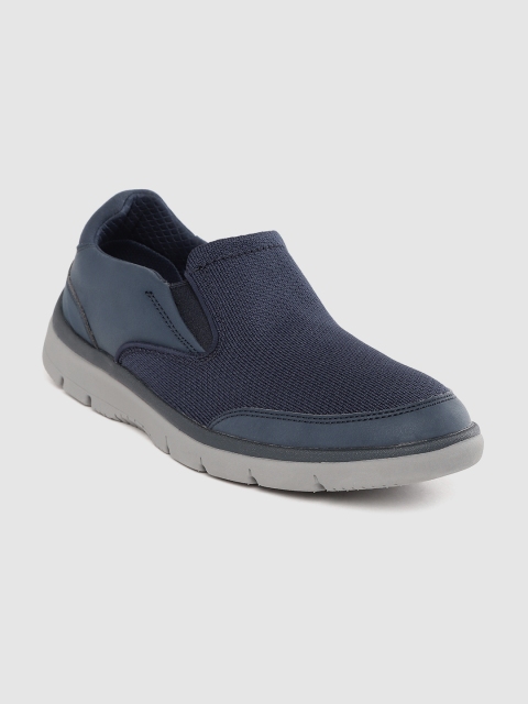 

Clarks Men Navy Blue Solid Slip-On Sneakers