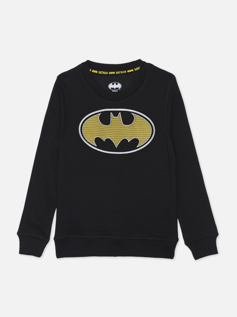 

Kids Ville Batman featured Black Tshirt for Boys