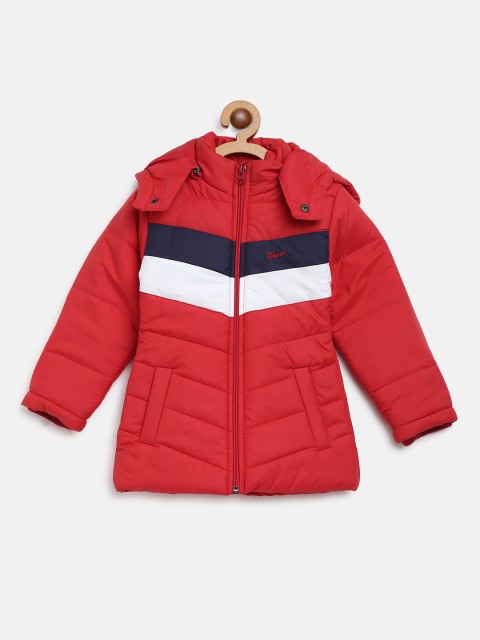 

Okane Girls Red Hooded Padded Jacket