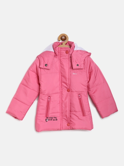 

Okane Girls Pink Hooded Padded Jacket