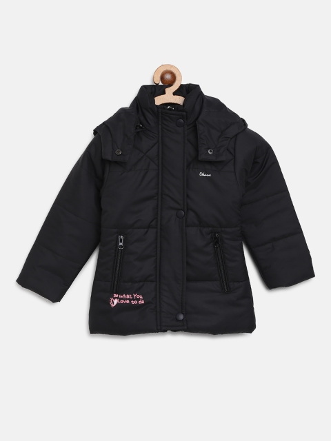 

Okane Girls Black Hooded Padded Jacket