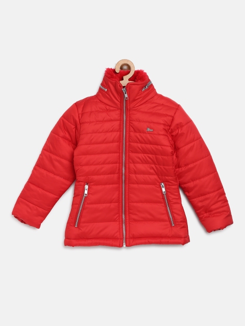 

Okane Girls Red Hooded Padded Jacket