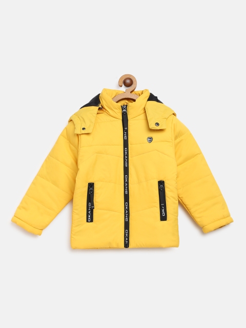 

Okane Boys Yellow Solid Padded Jacket