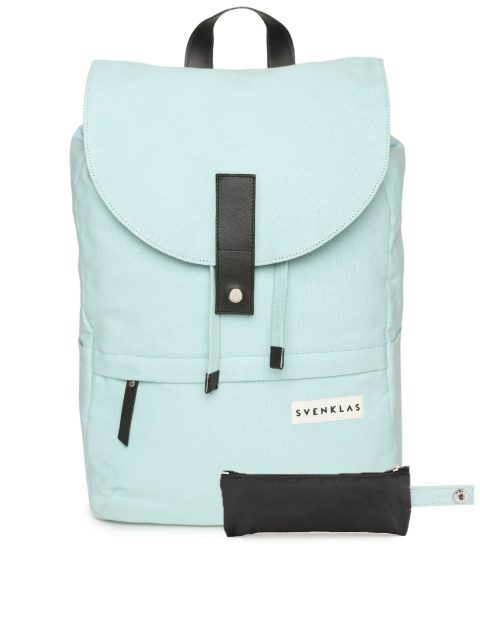 

SVENKLAS Unisex Blue Solid Laptop Backpack