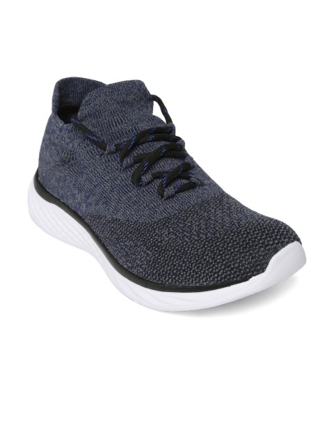 

OFF LIMITS Men Blue & Grey Woven Design Running Shoes