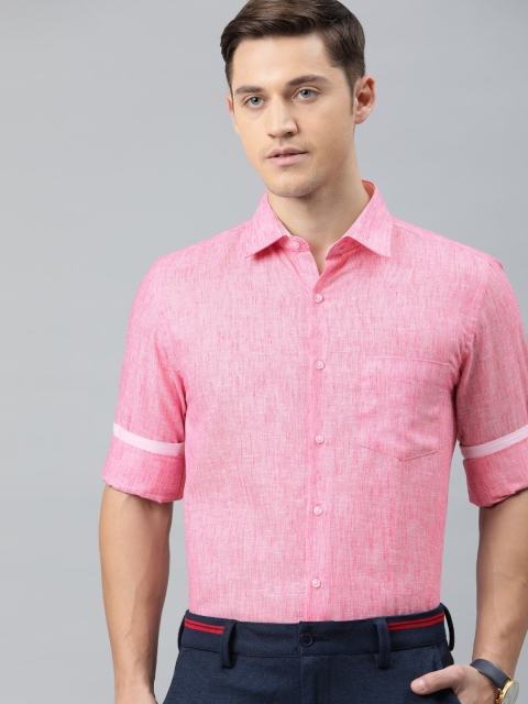 

IVOC Men Pink Slim Fit Solid Formal Shirt