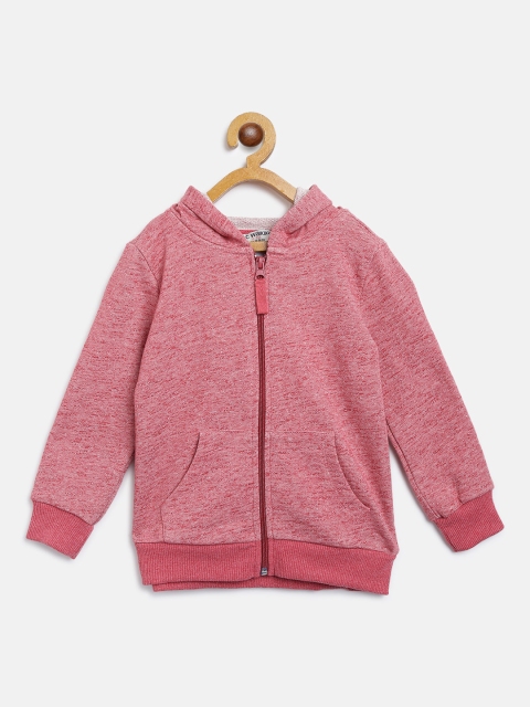 

LC Waikiki Girls Red Solid Hooded Sweatshirt