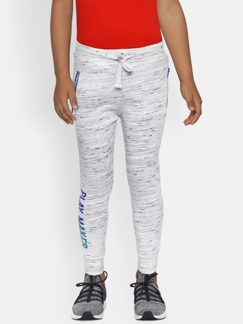 

LC Waikiki Boys Grey Melange Solid Joggers with Printed Detail
