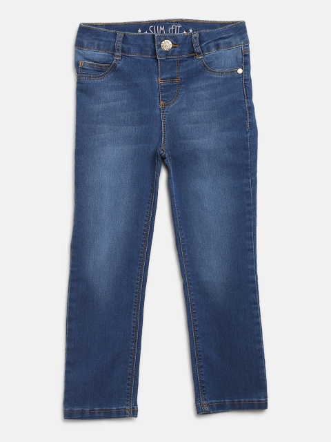 

LC Waikiki Girls Blue Slim Fit Mid-Rise Clean Look Stretchable Jeans