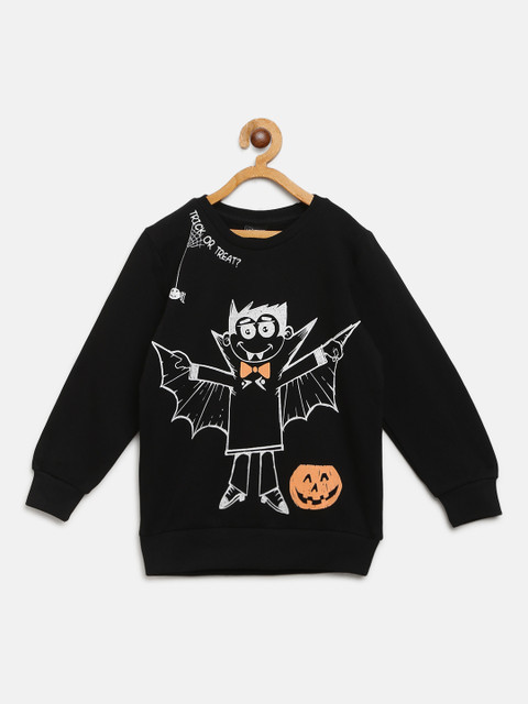 

LC Waikiki Boys Black & White Printed Sweatshirt