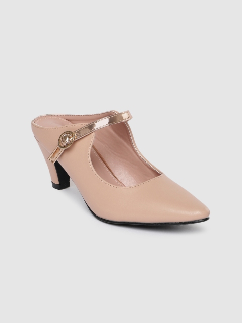 

Tresmode Women Pink Solid Mules