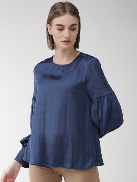 

Marks & Spencer Women Navy Blue Solid Top
