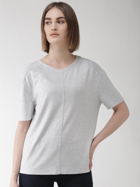 

Marks & Spencer Women Grey Melange Solid Top