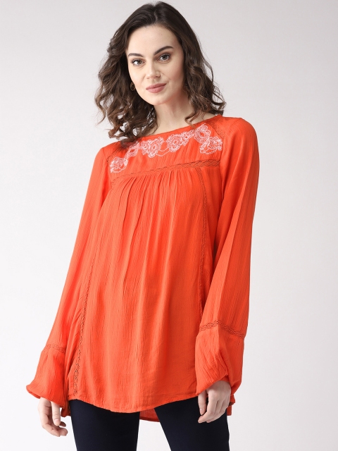 

Marks & Spencer Women Orange Solid Top