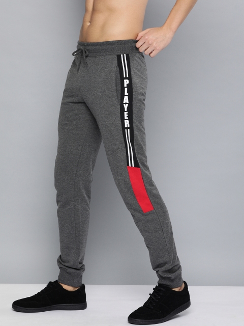 

HERE&NOW Men Charcoal Grey Solid Slim Fit Joggers